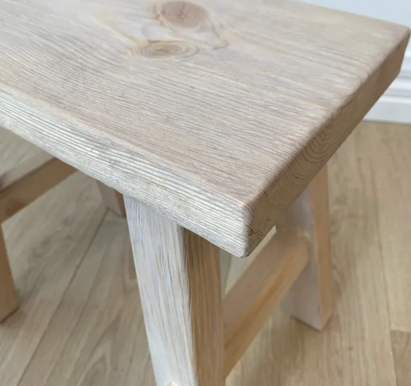 Reclaimed Wood Small Bench - Natural - Image 2