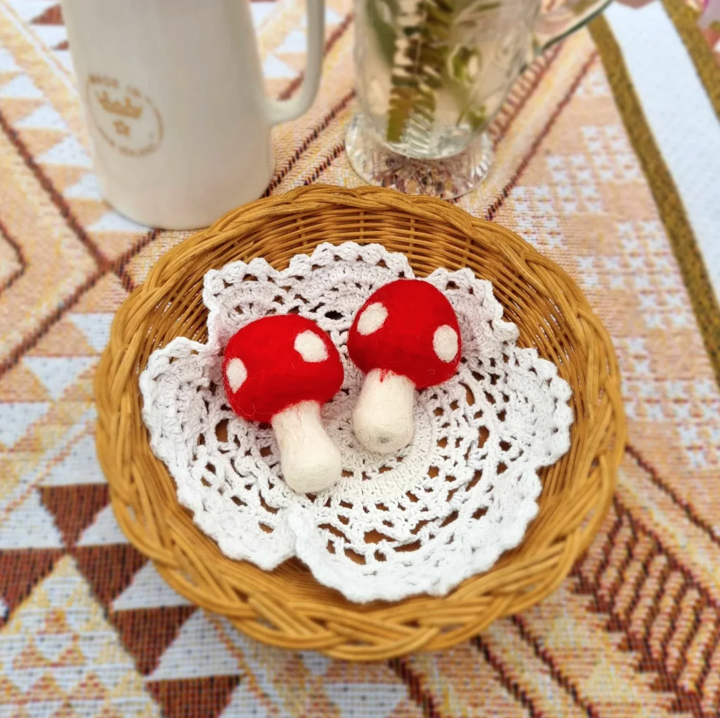 Red Felt Toadstool
