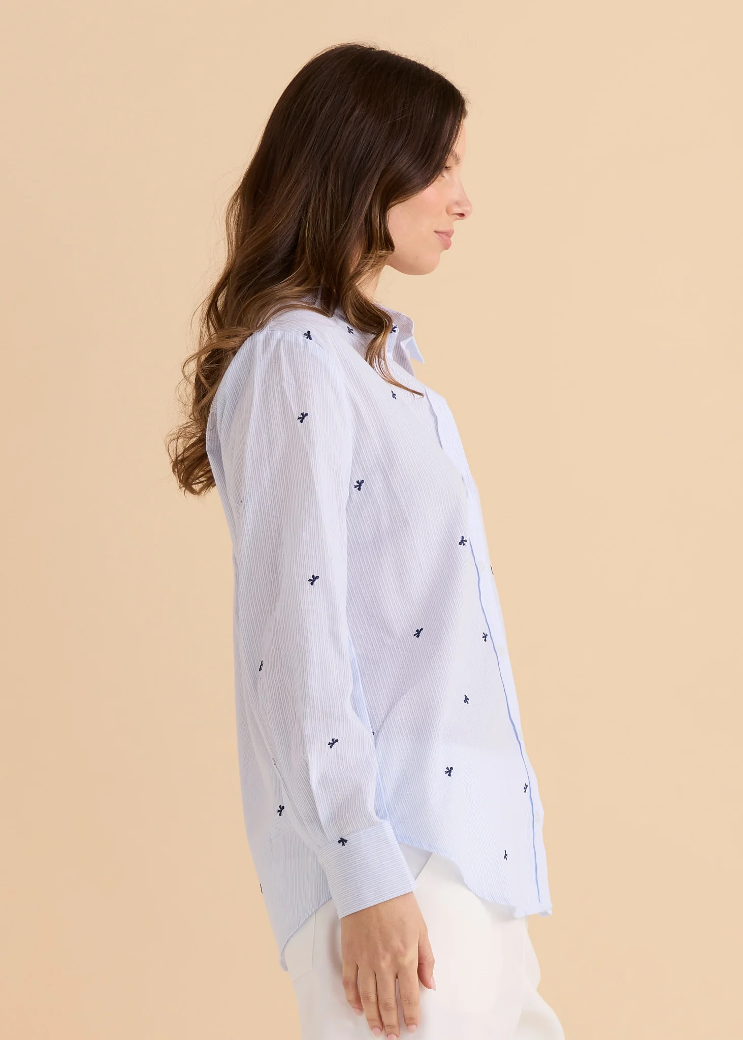 Reid Shirt - Blue Bow Stripe - Image 3