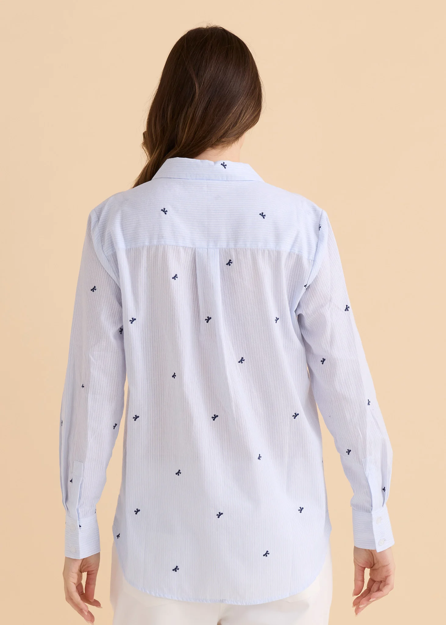 Reid Shirt - Blue Bow Stripe - Image 4