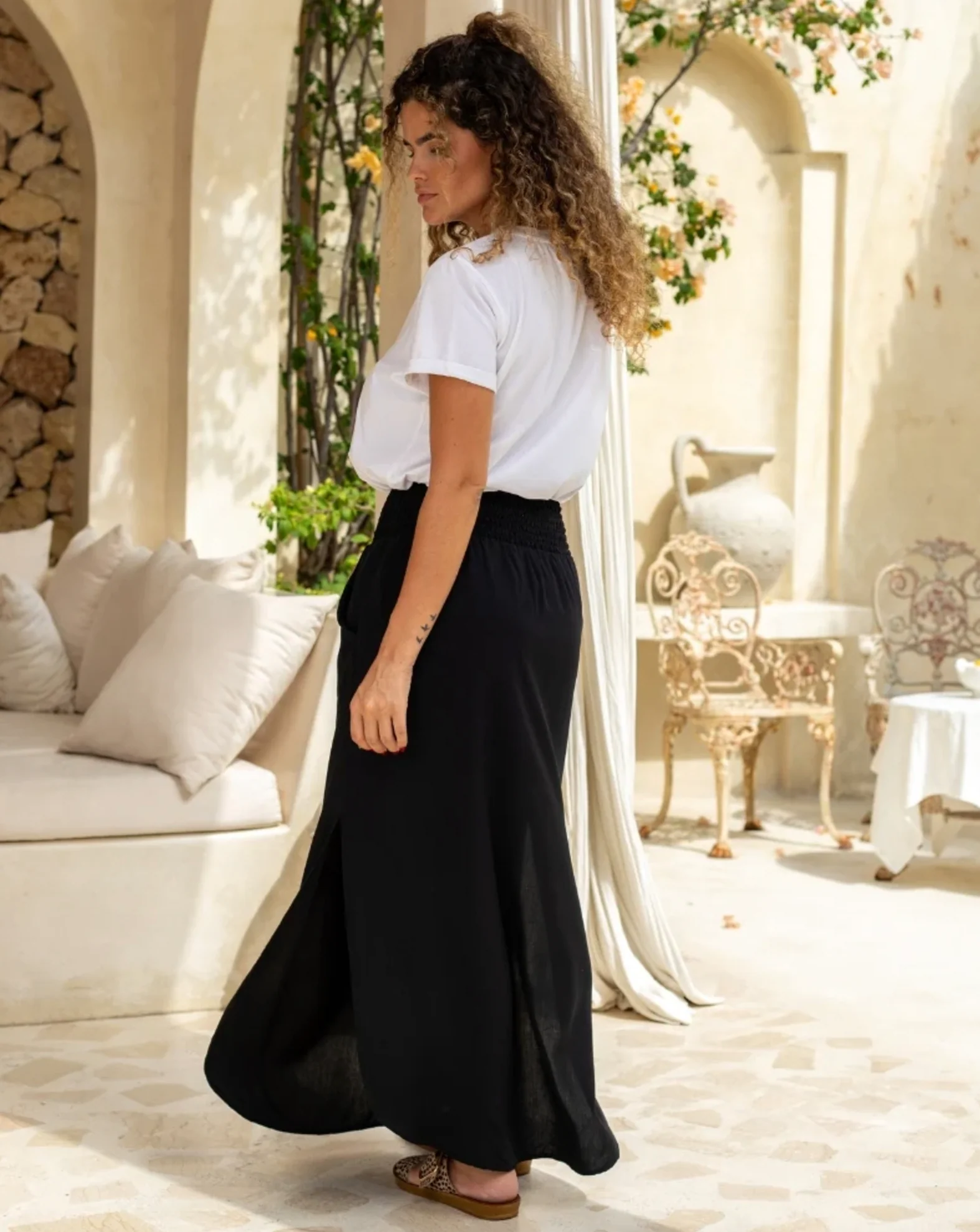 Resort Skirt - Black - Image 4
