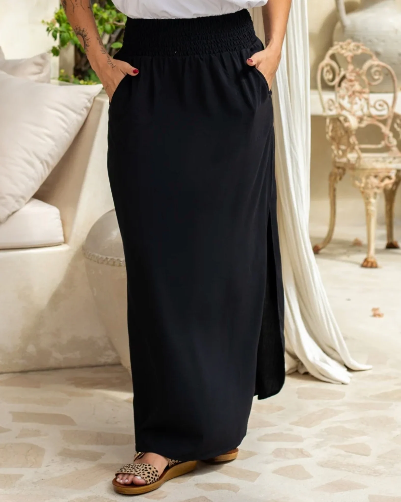 Resort Skirt - Black - Image 5
