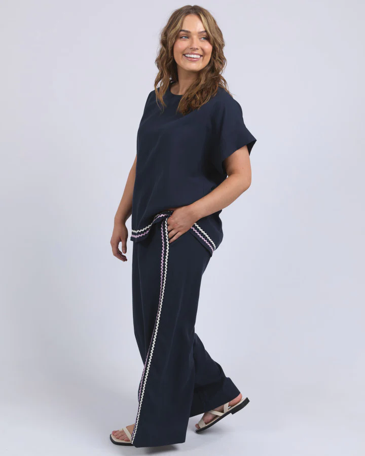 Ric Rac Top - Navy - Image 6