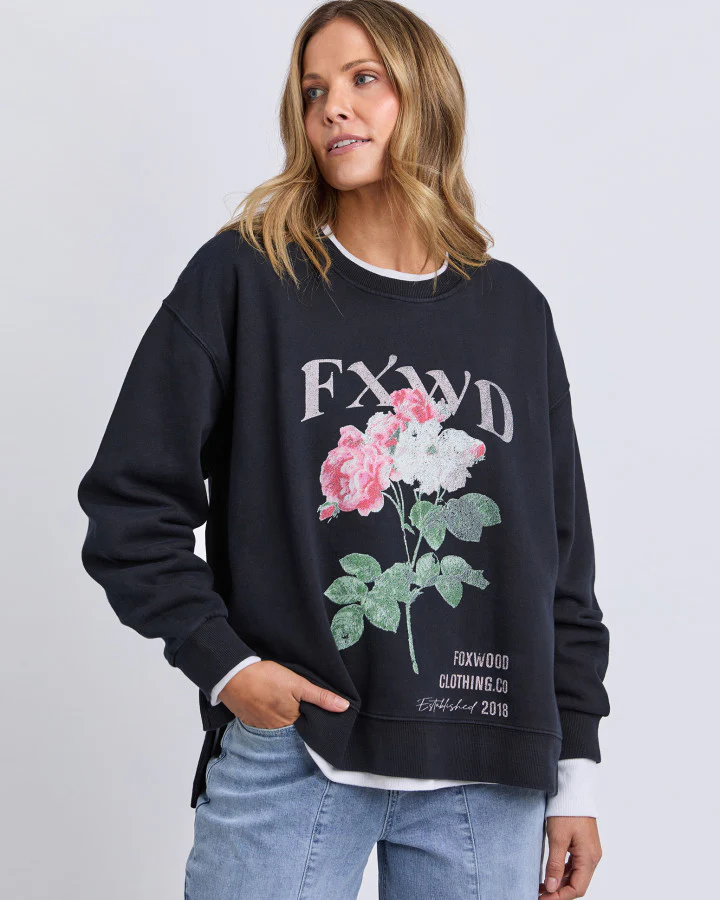 Rosa Crew - Washed Black