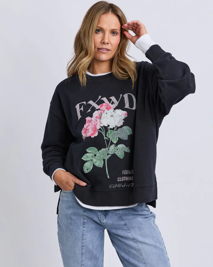 Rosa Crew - Washed Black - Image 2