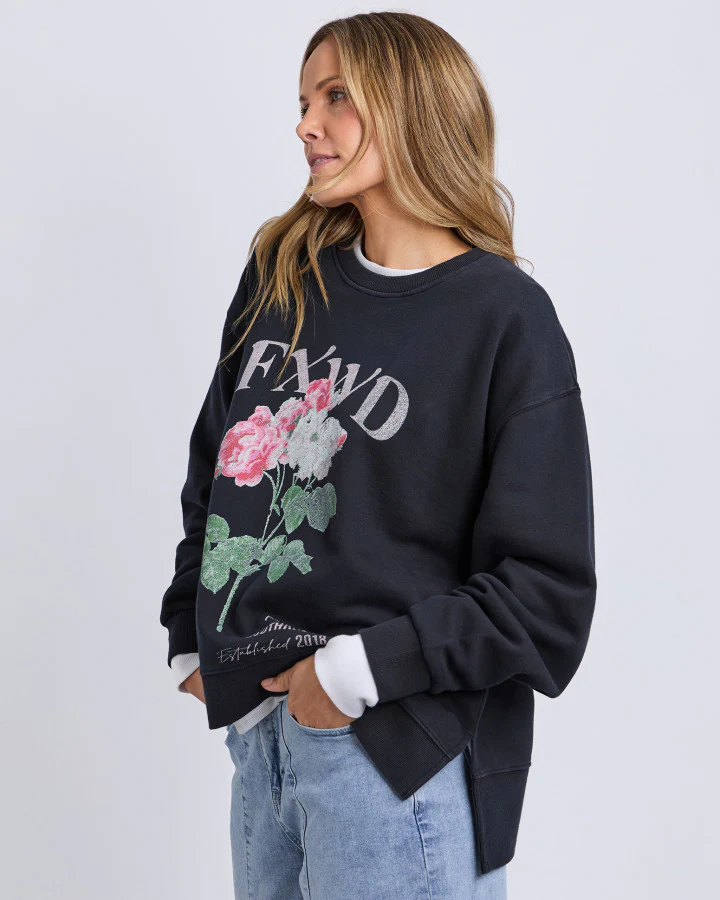 Rosa Crew - Washed Black - Image 3