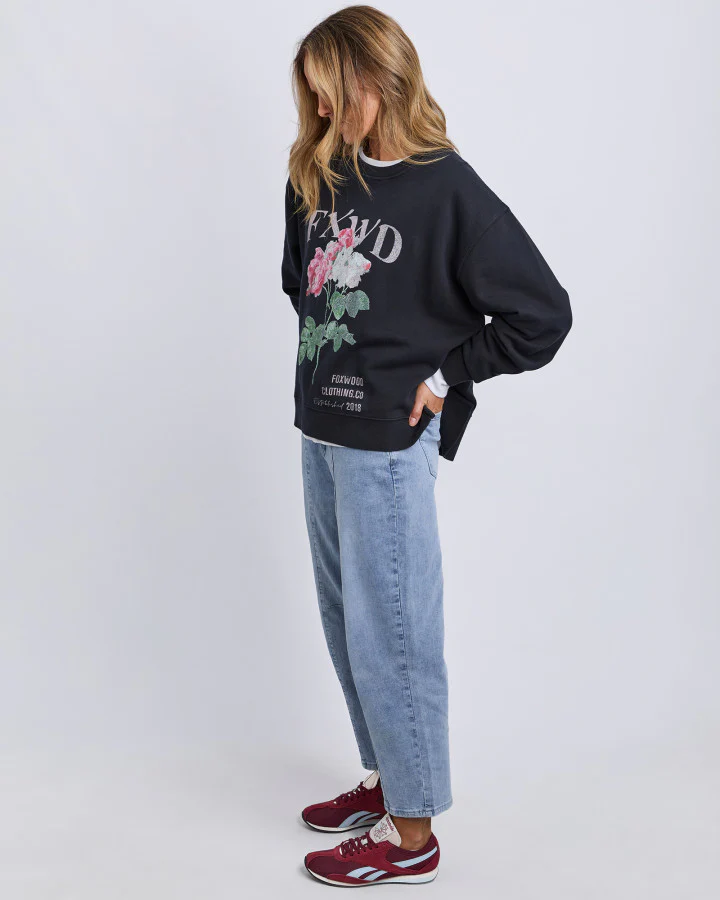 Rosa Crew - Washed Black - Image 5