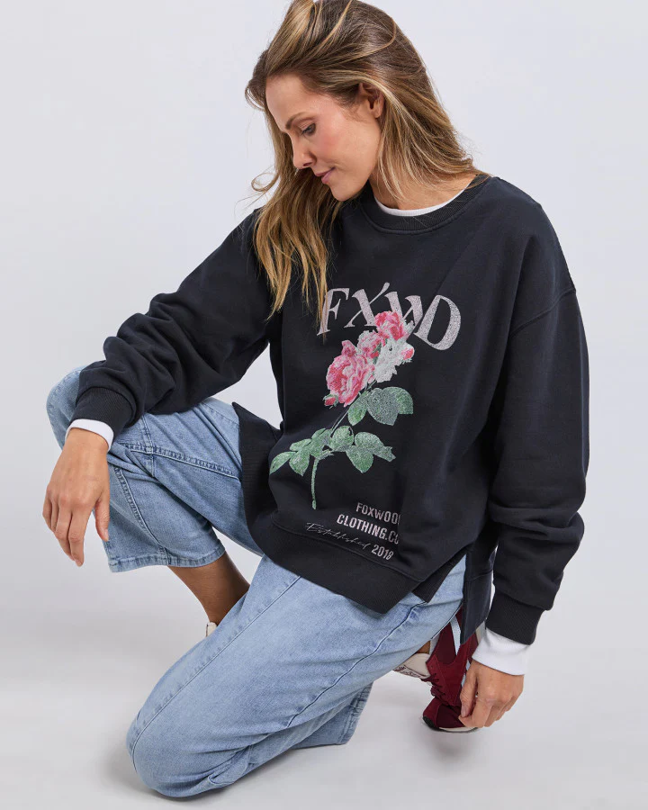 Rosa Crew - Washed Black - Image 6