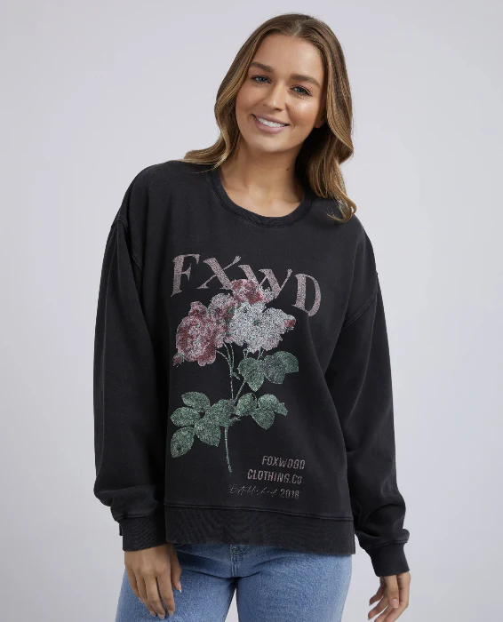 Rosa Crew - Washed Black - Image 7
