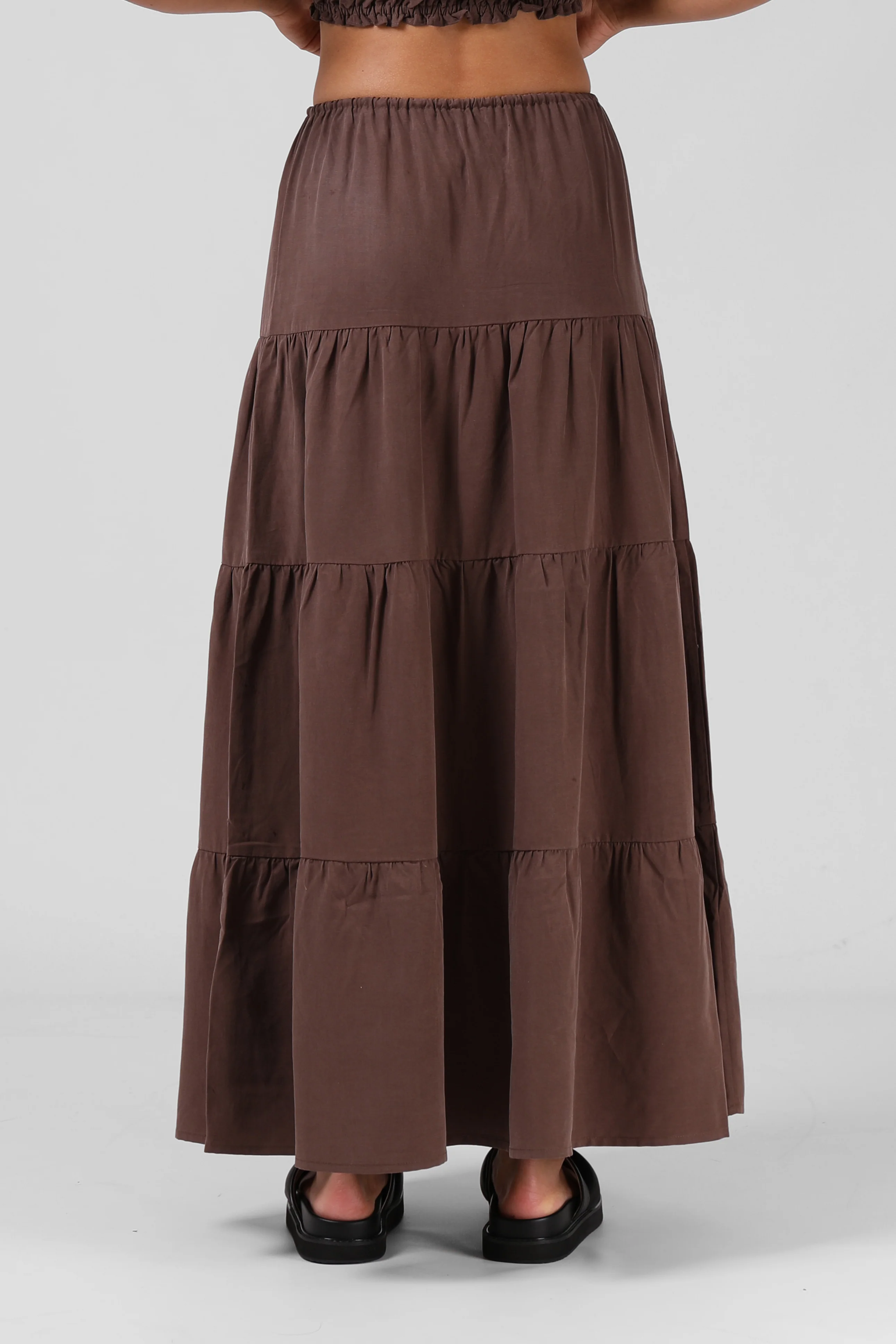 Ruby Maxi Skirt - Chocolate - Image 2