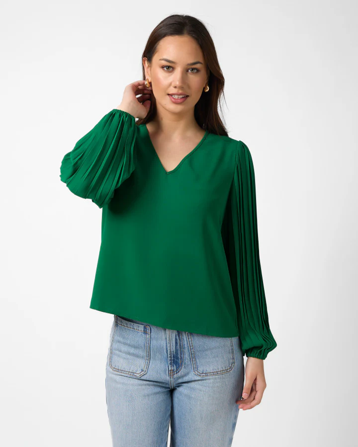 Sabine Blouse - Parakeet Green - Image 5
