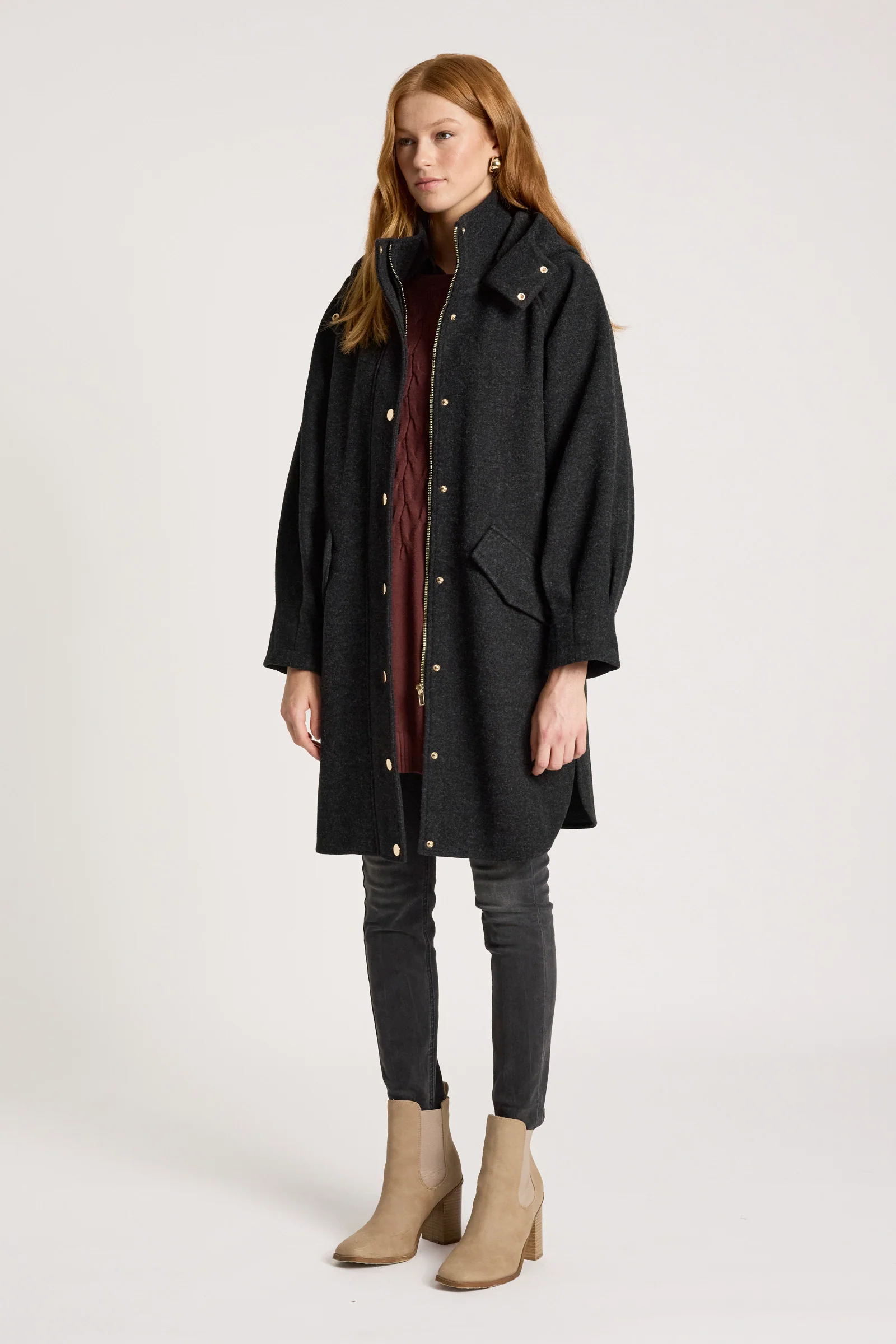 Sable Hood Jacket - Char - Image 4
