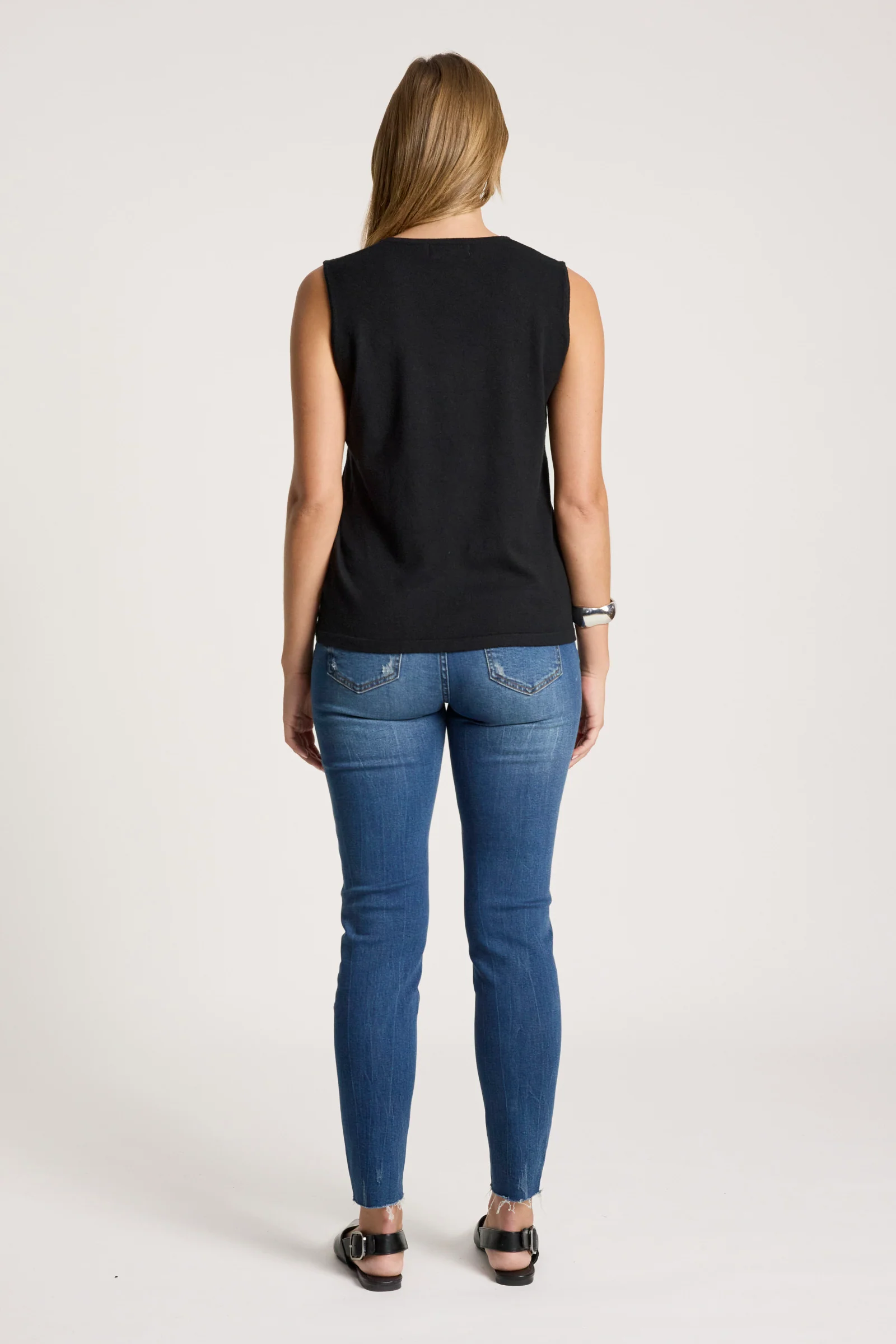 Samira Knit Tank - Black - Image 6