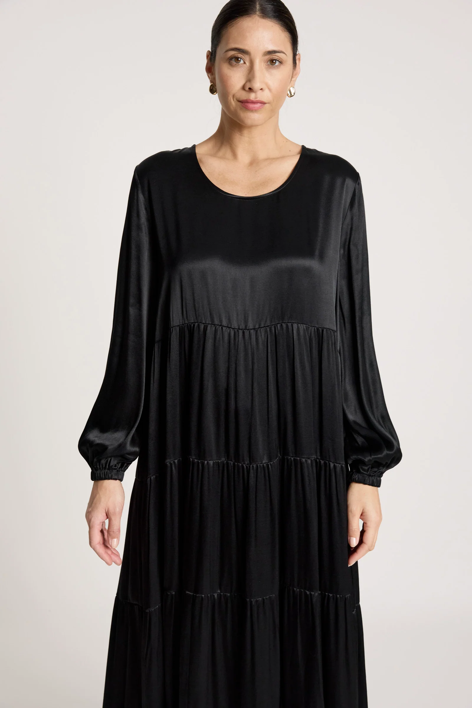 San Tiered Dress - Black - Image 6