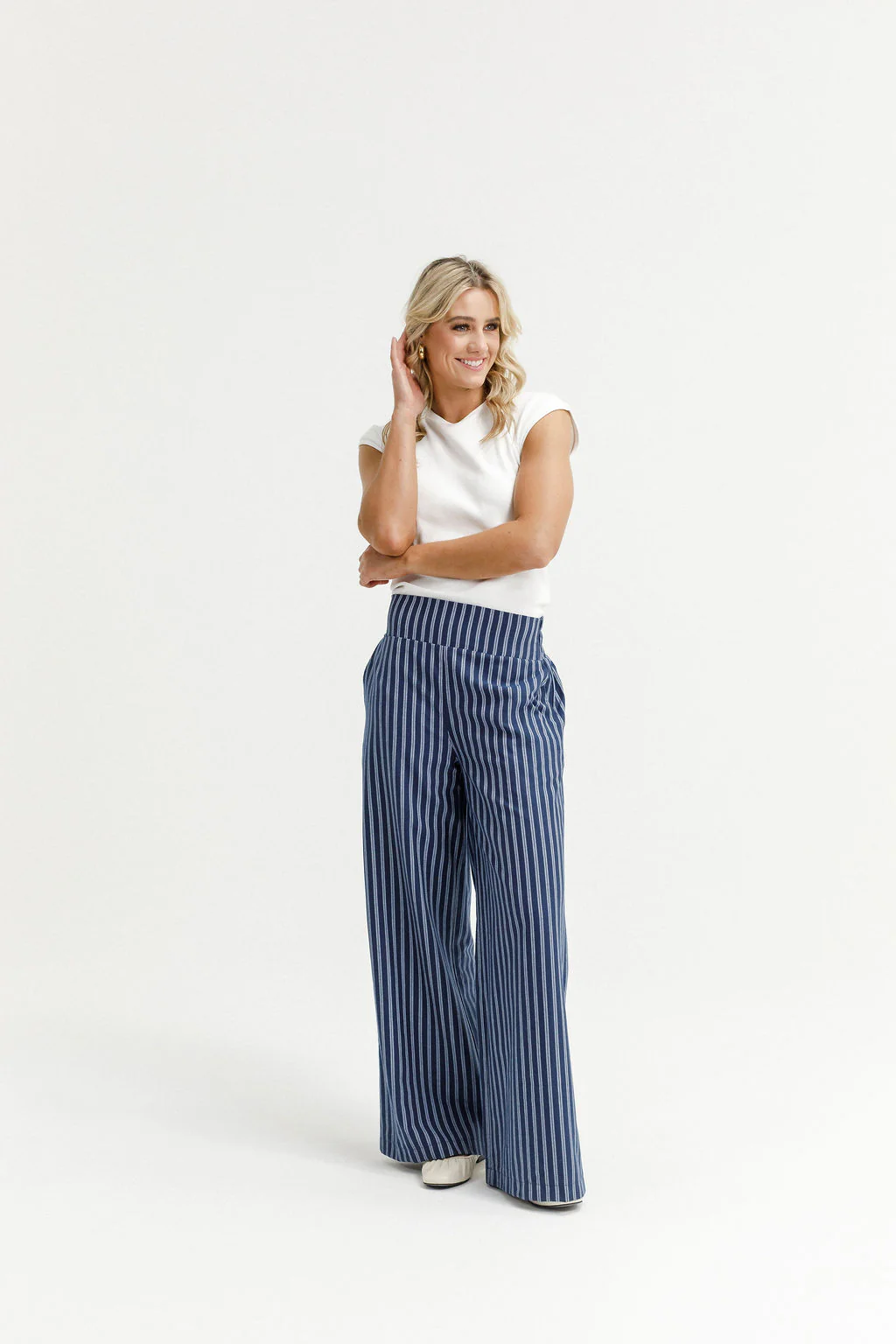 Sawyer Pants - Navy Stripes - Image 2