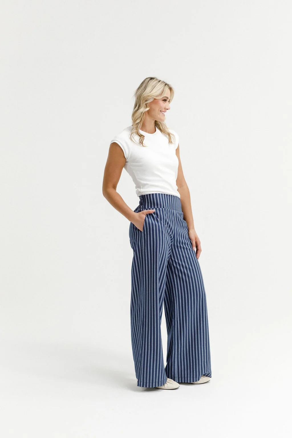 Sawyer Pants - Navy Stripes - Image 4