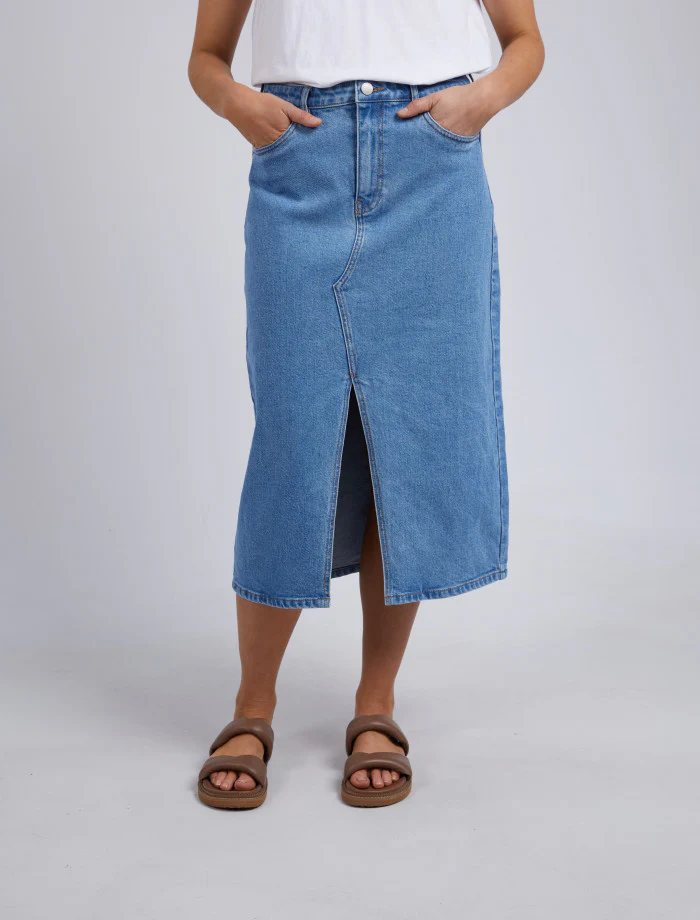 Scout Midi Skirt - Mid Blue - Image 6