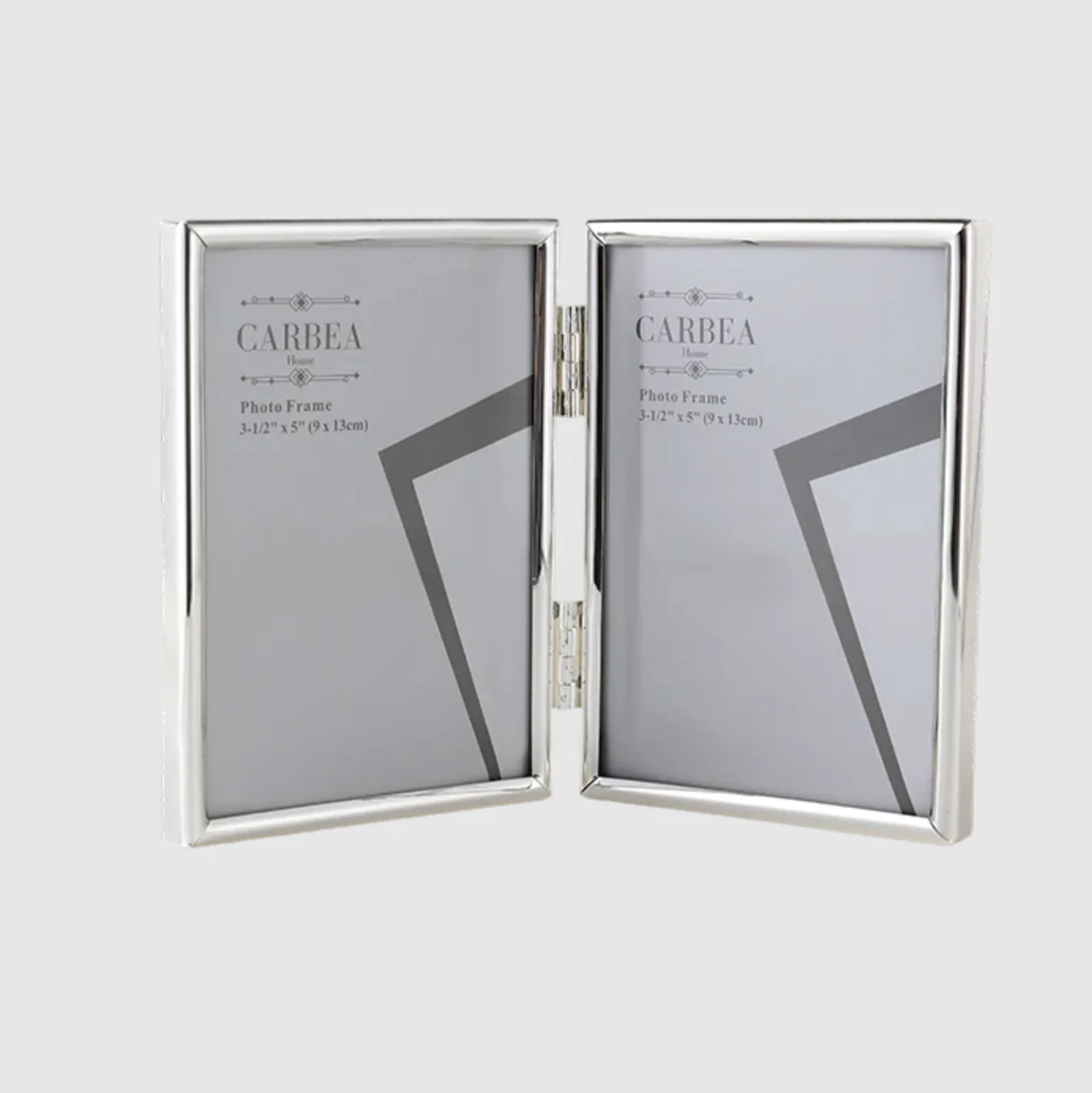Silver Picture Frame Double 3"x 5"
