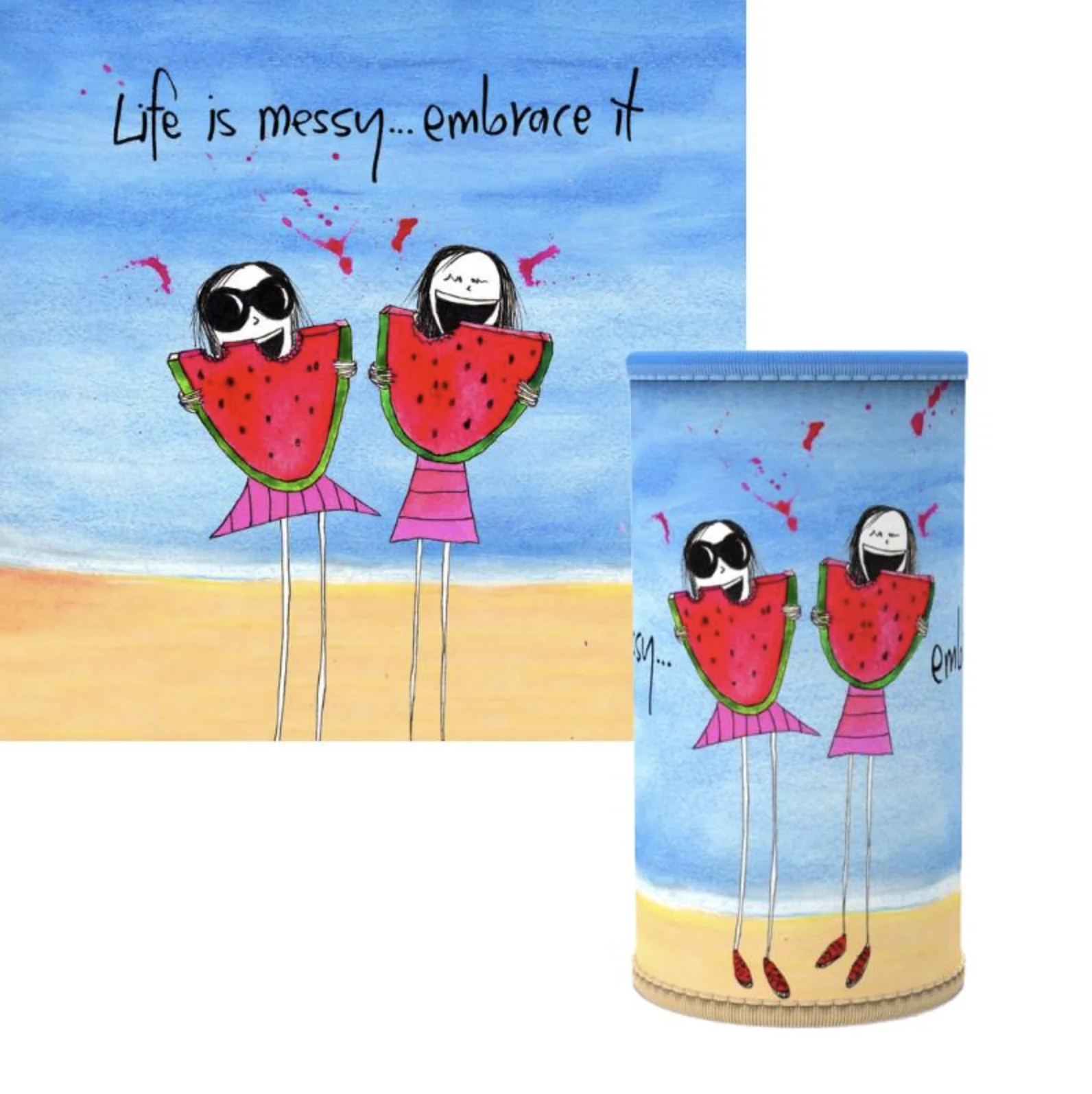 Slim Stubby Holder - Life is messy, embrace it