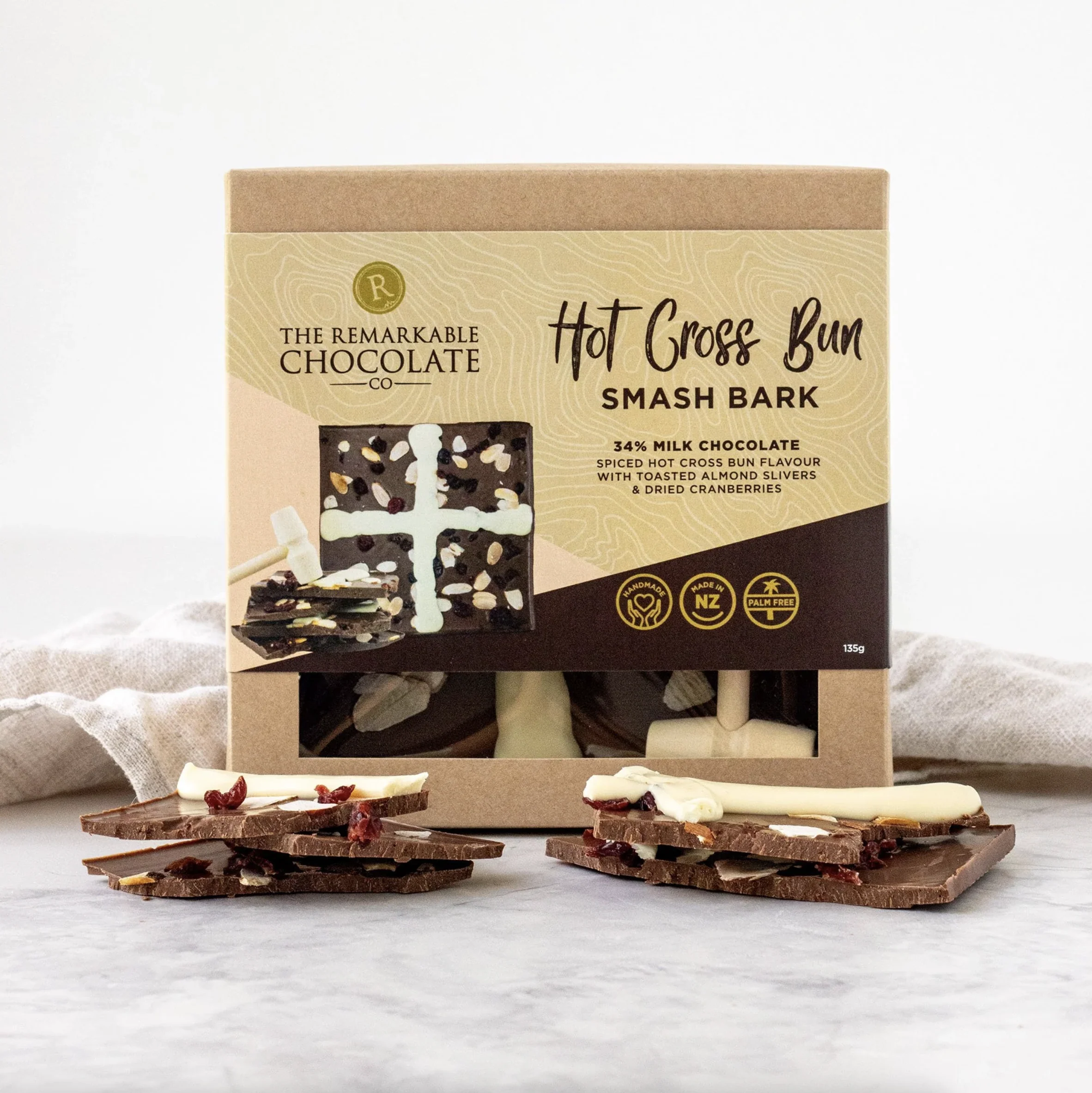 Smash Bark Hot Cross Bun