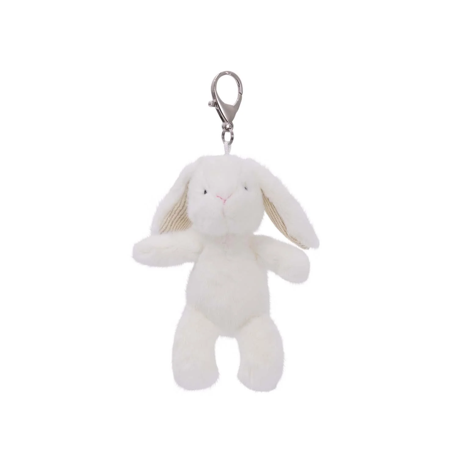 Soft Bunny White Bag Charm