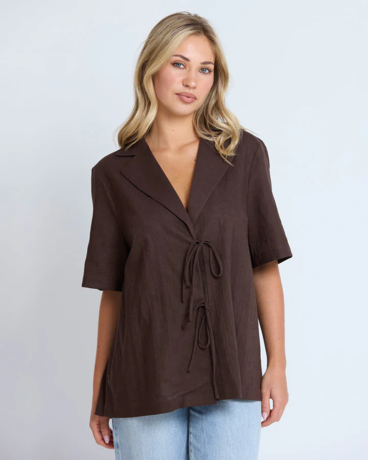 Solene Shirt - Chocolate - Image 5