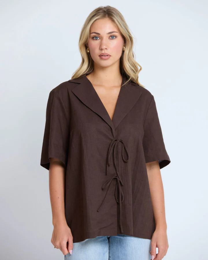 Solene Shirt - Chocolate - Image 6