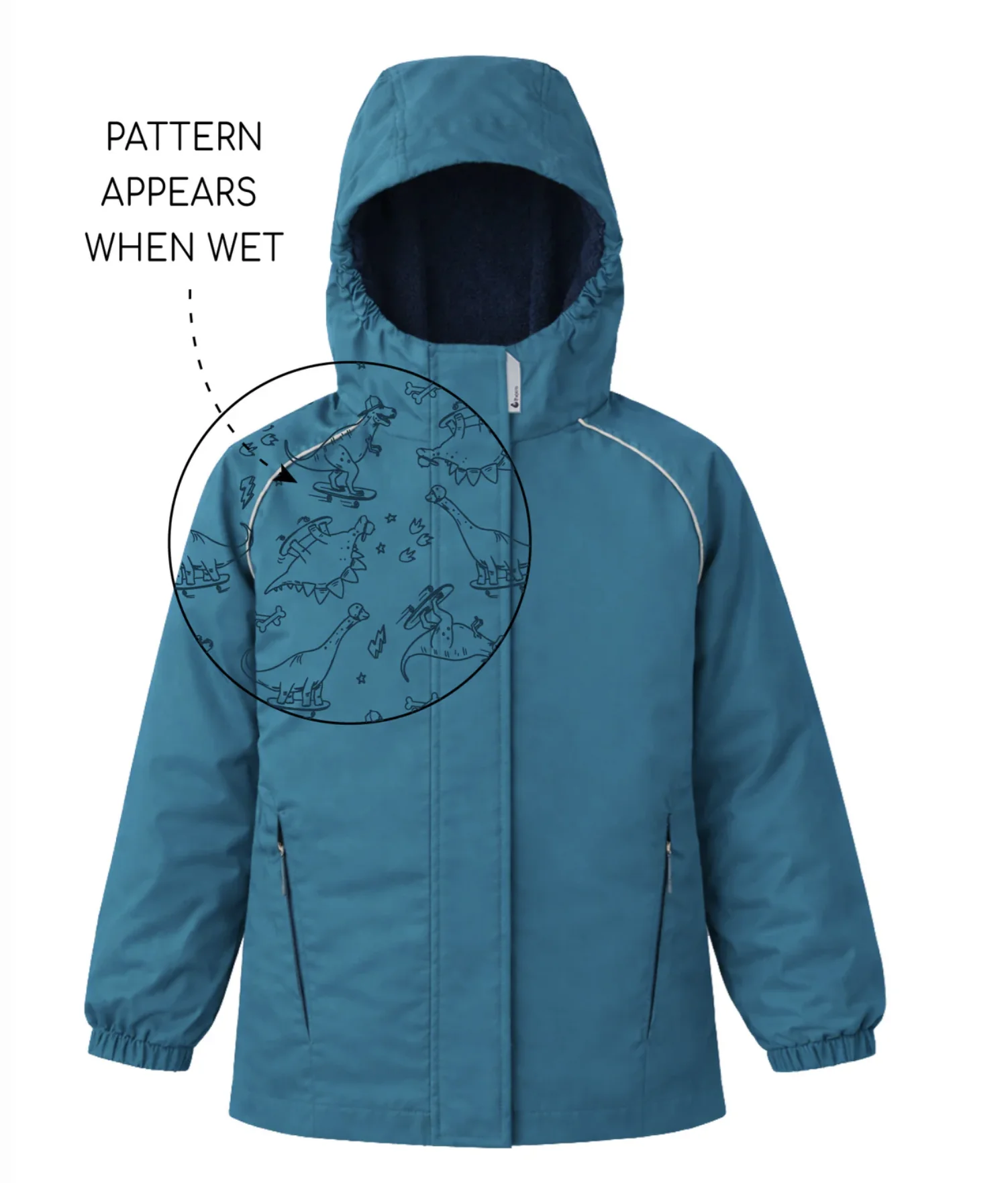 SplashMagic Storm Jacket - Deep Teal/Dino Skate Crew