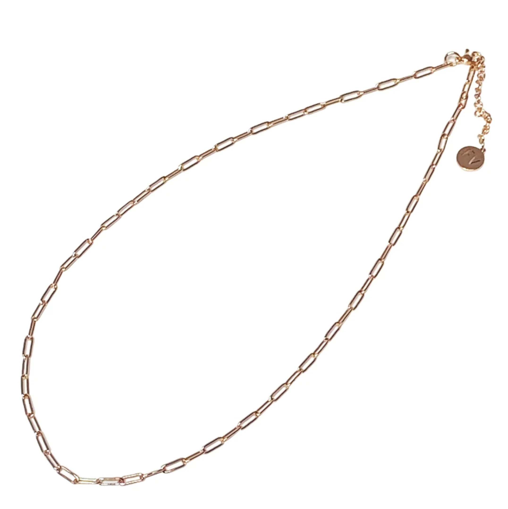 Steel Me Rose Gold Paperclip Chain