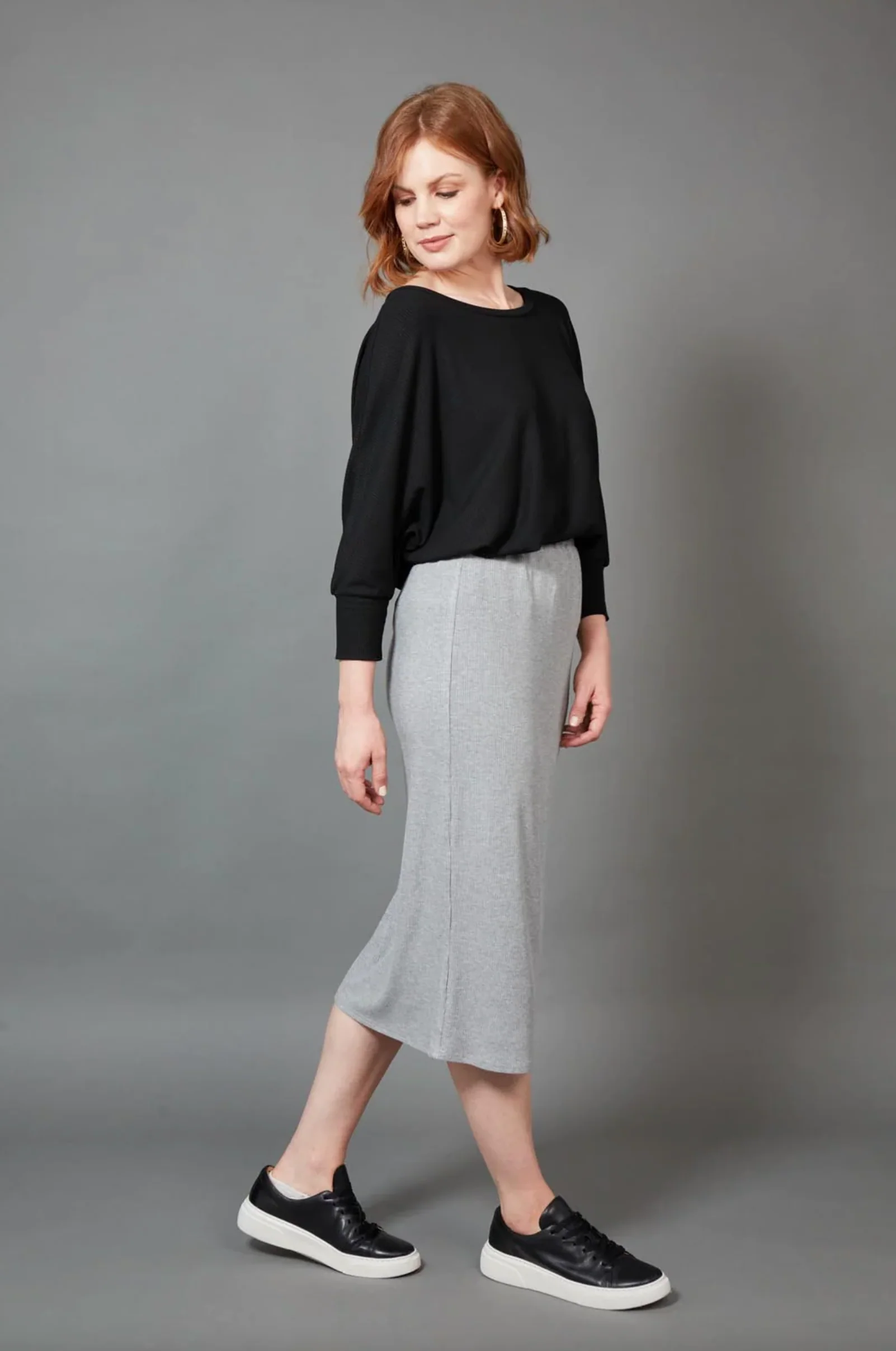 Studio Jersey Skirt - Gray - Image 3