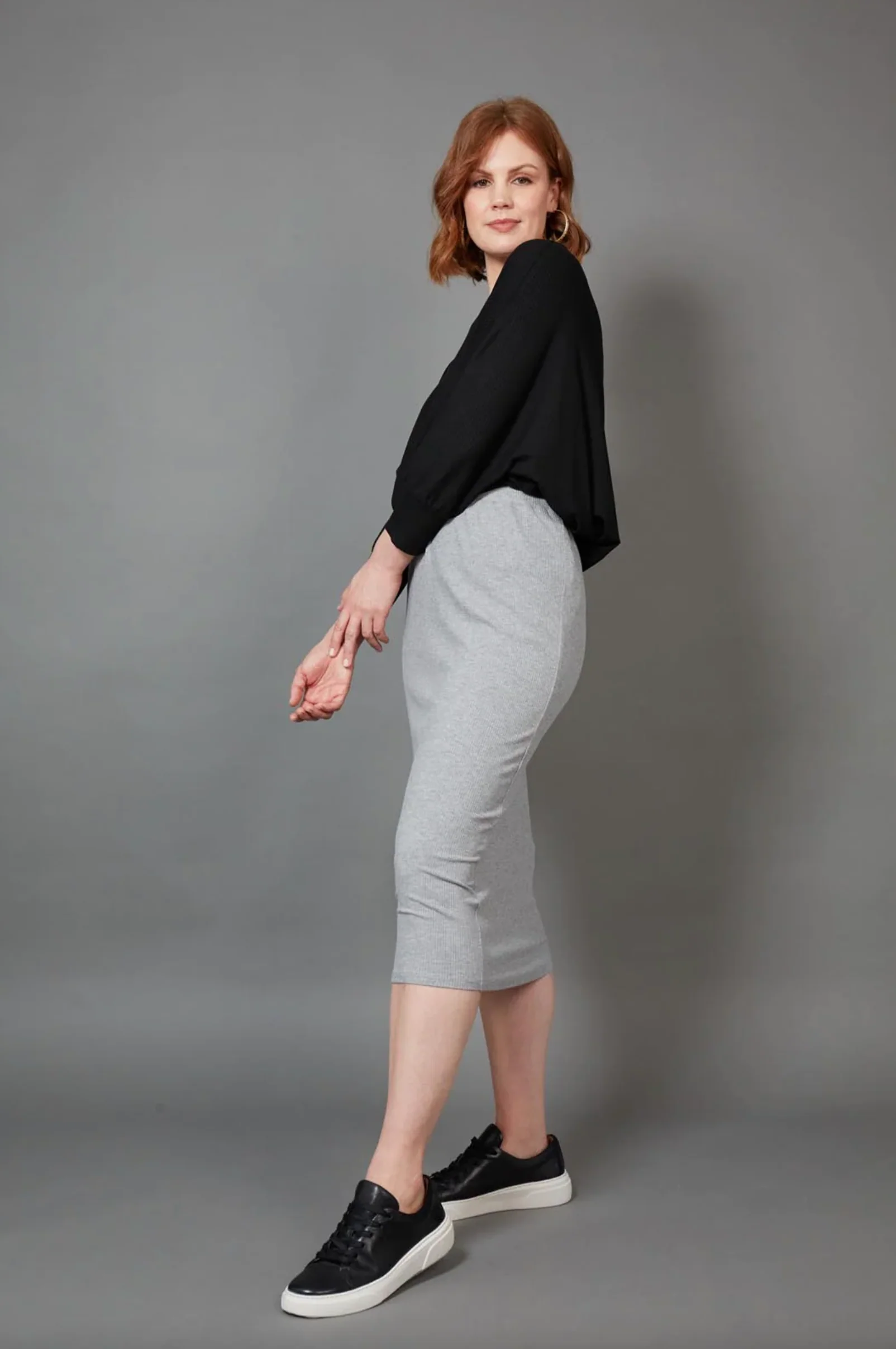 Studio Jersey Skirt - Gray - Image 4