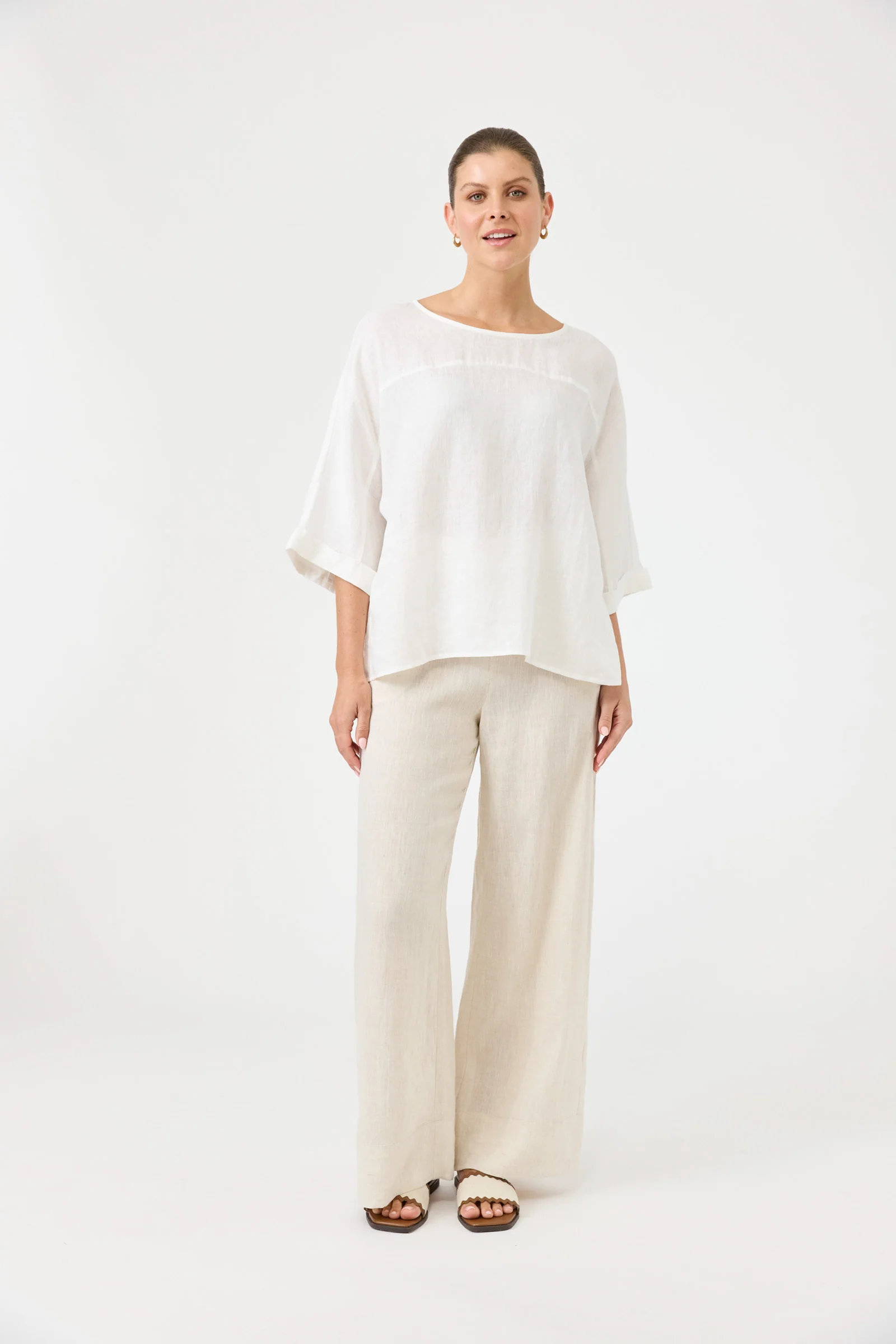 Studio Relaxed Top - Salt - Image 2