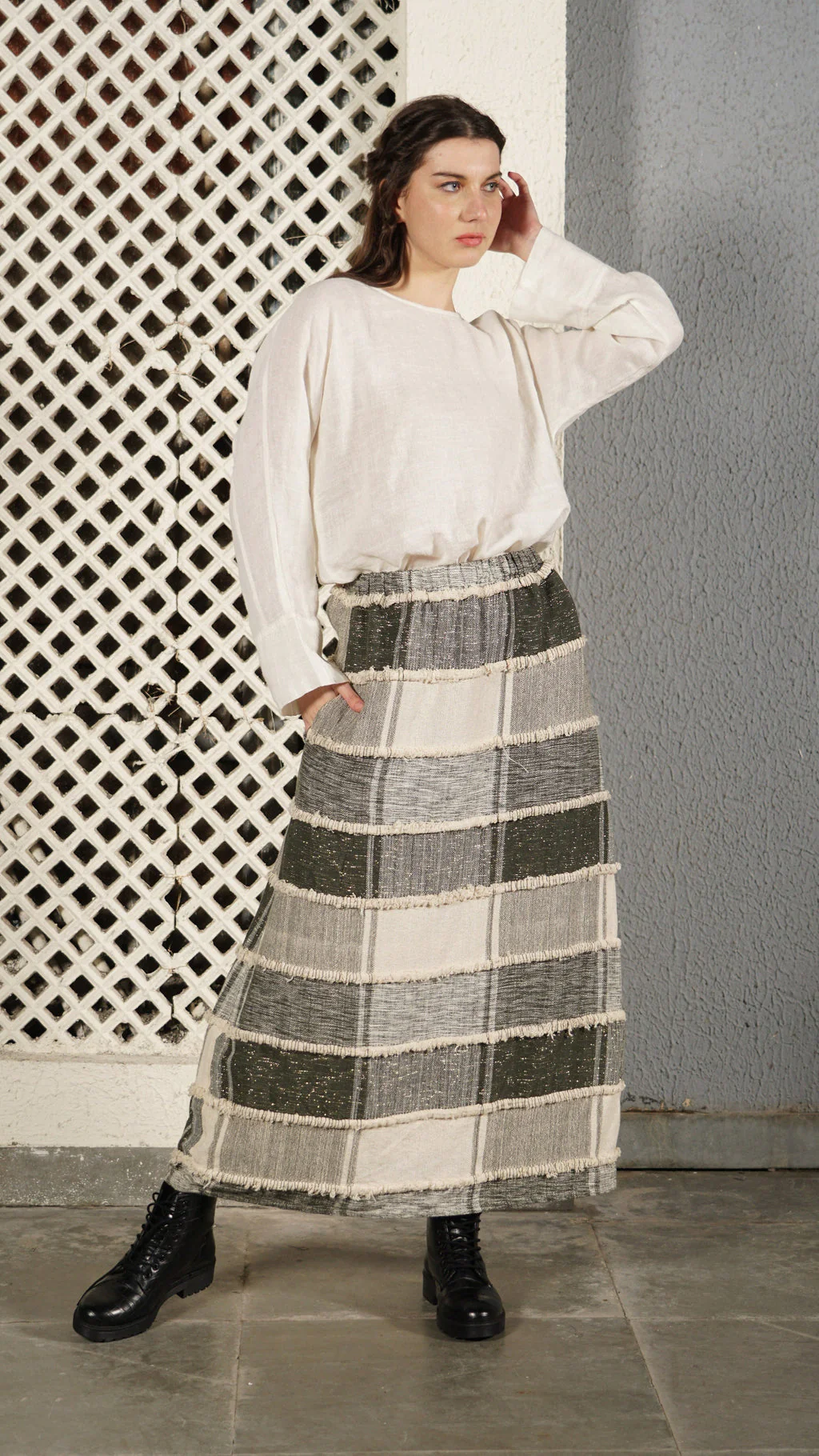 Tanner Skirt in Khaki - Image 4
