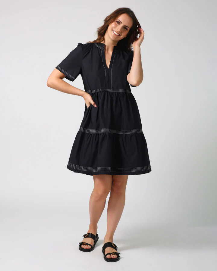 Willa Dress - Navy - Image 5