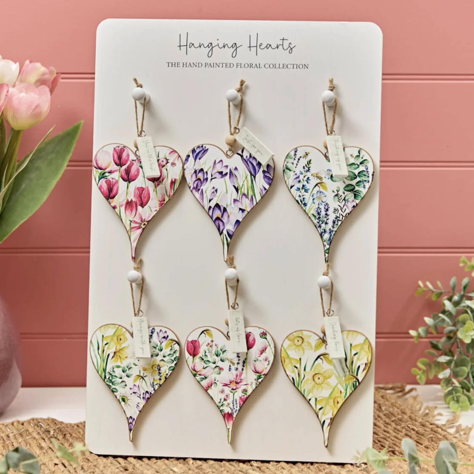 Wooden Hanging Heart