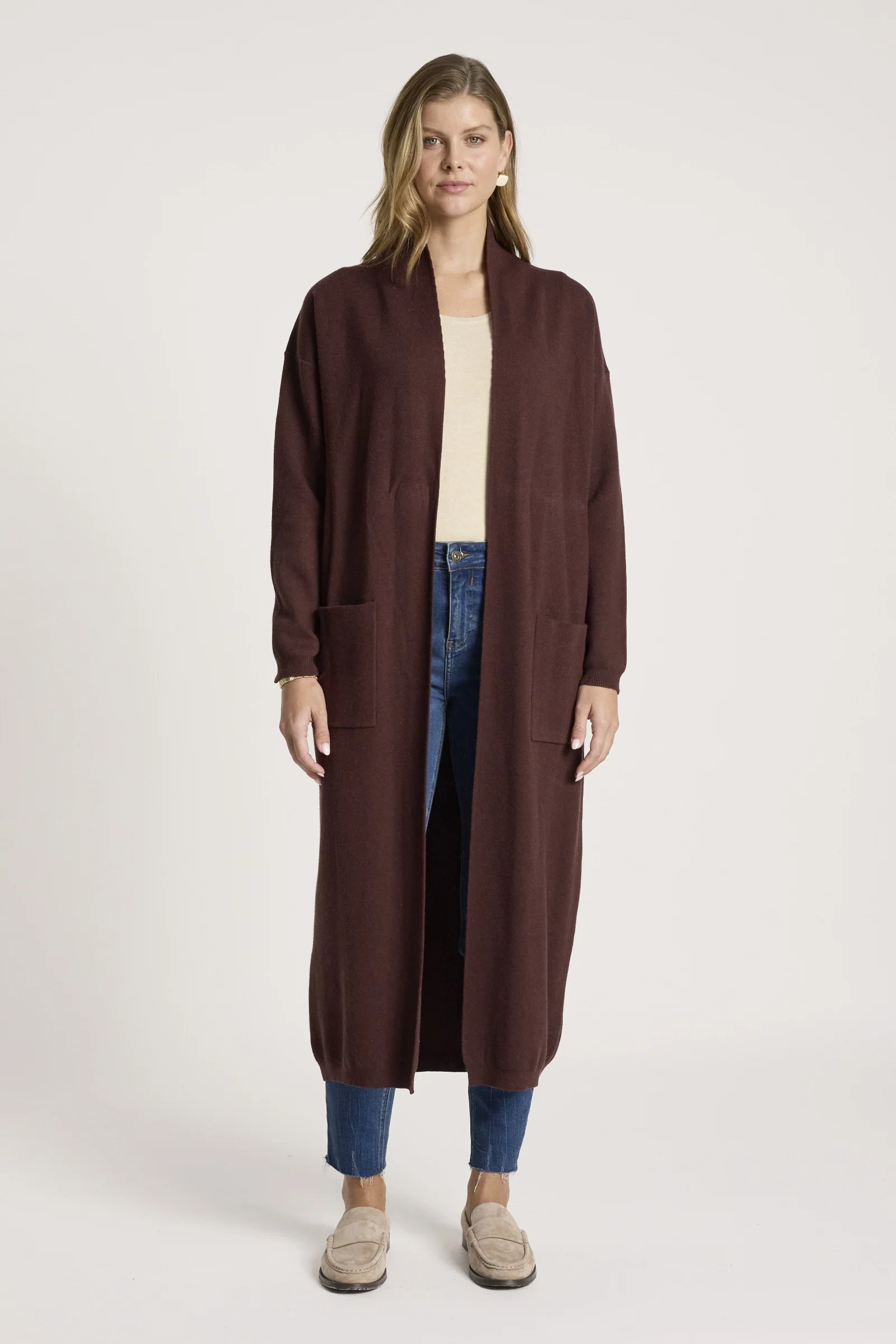 Zala Cardigan - Mahogany