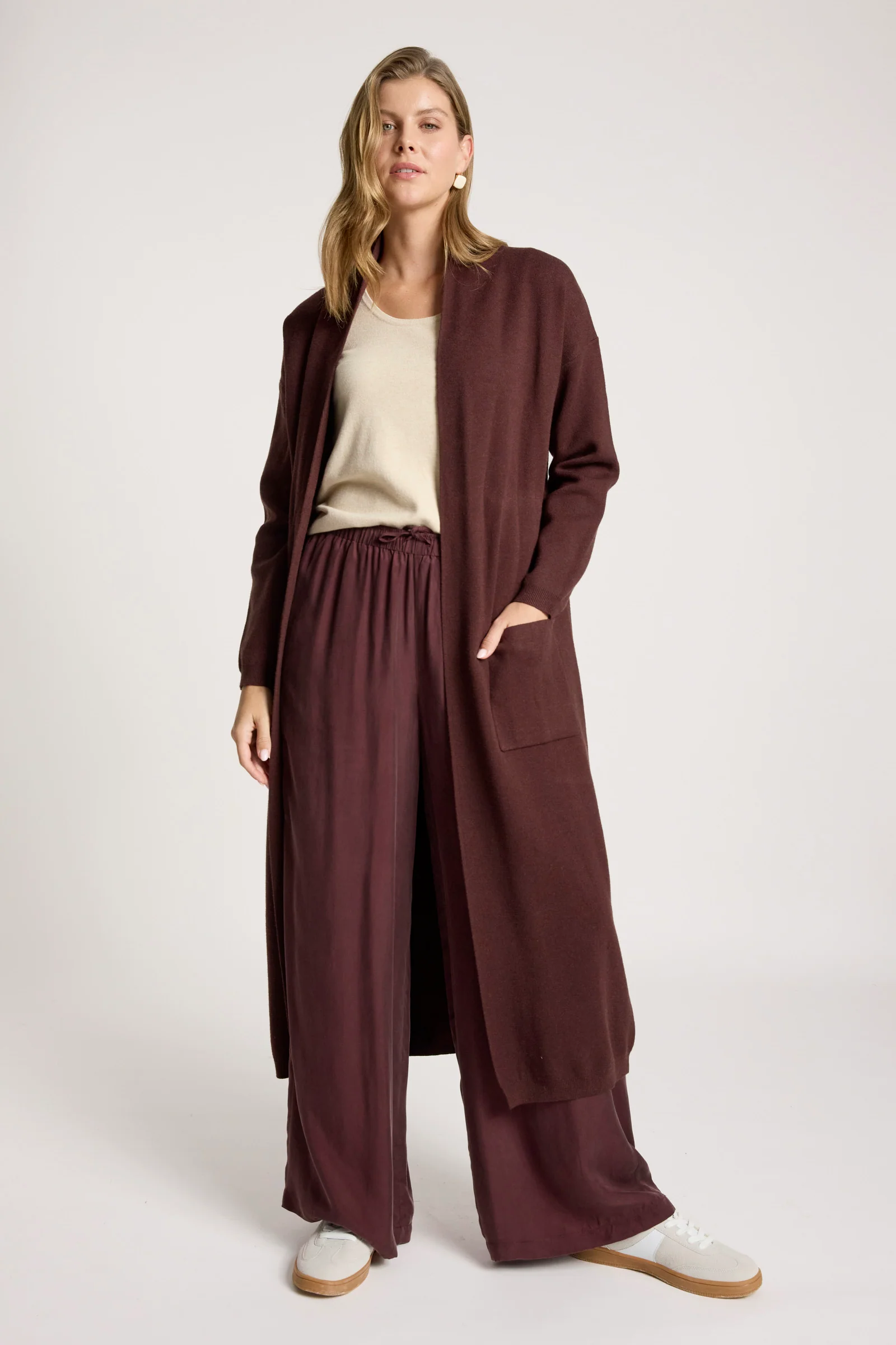 Zala Cardigan - Mahogany - Image 2