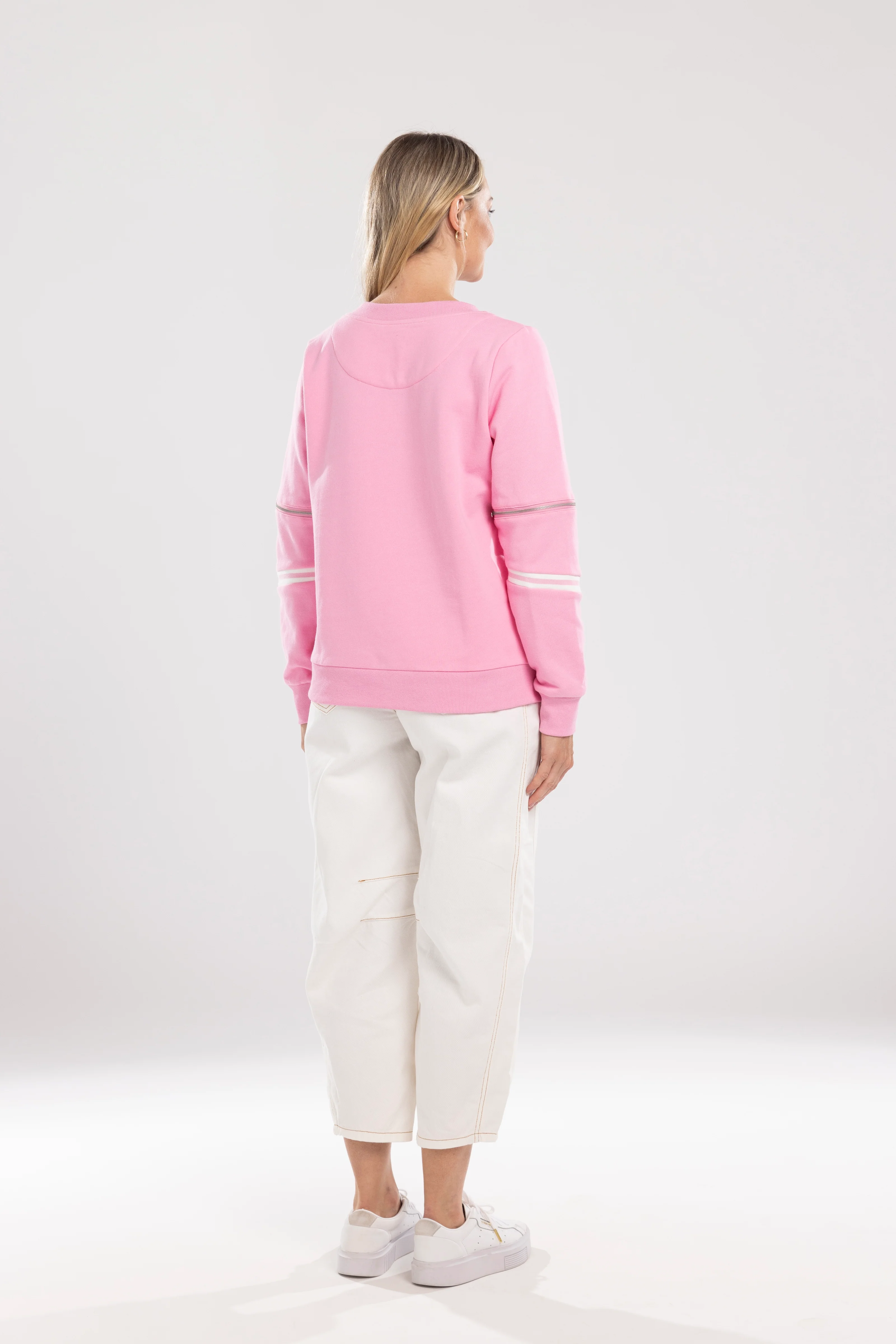Zip Sweat - Pink - Image 3