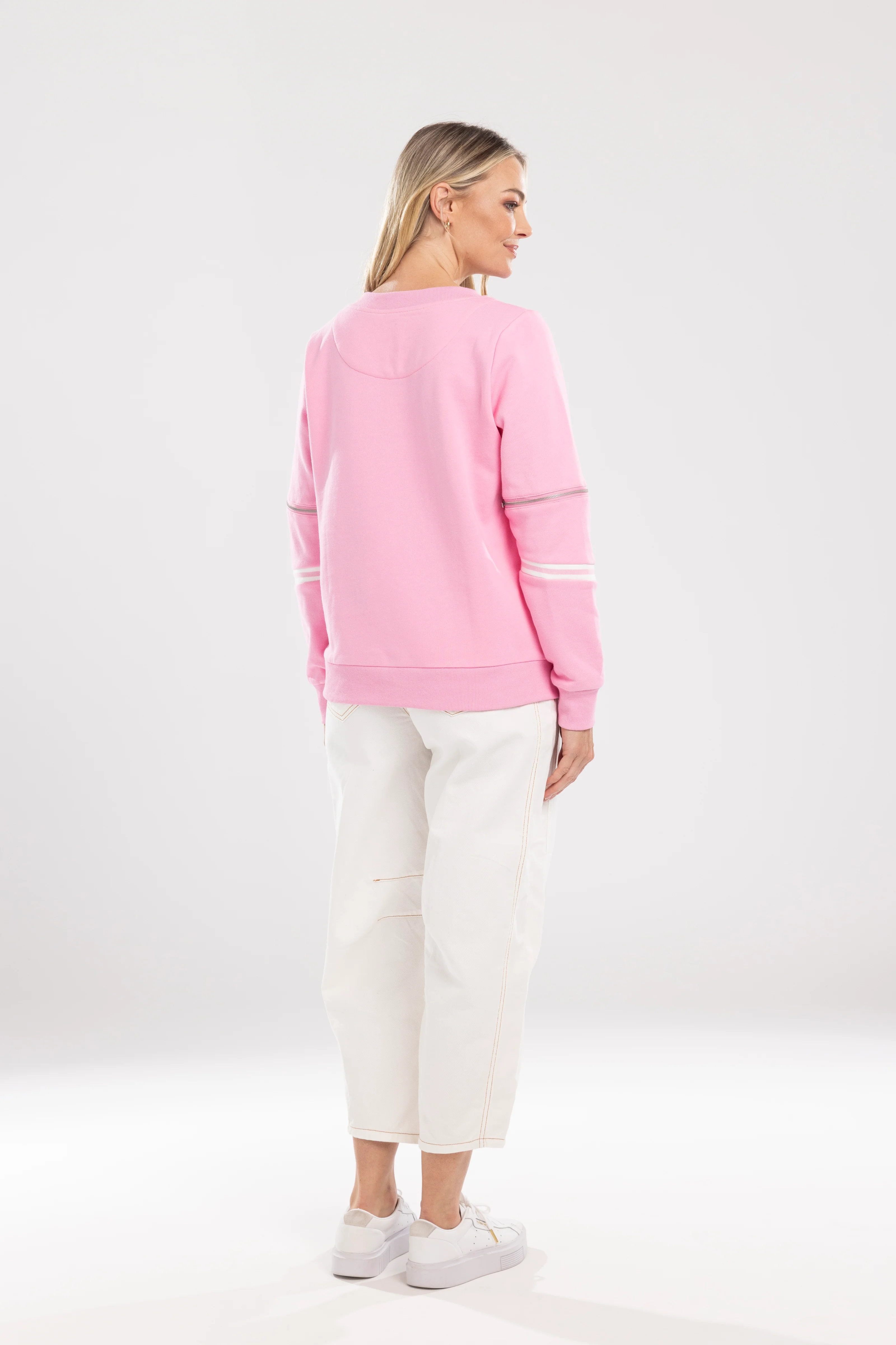 Zip Sweat - Pink - Image 4